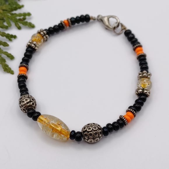 ✨️Handcrafted Glass Bead Bracelet - Picture 4 of 6